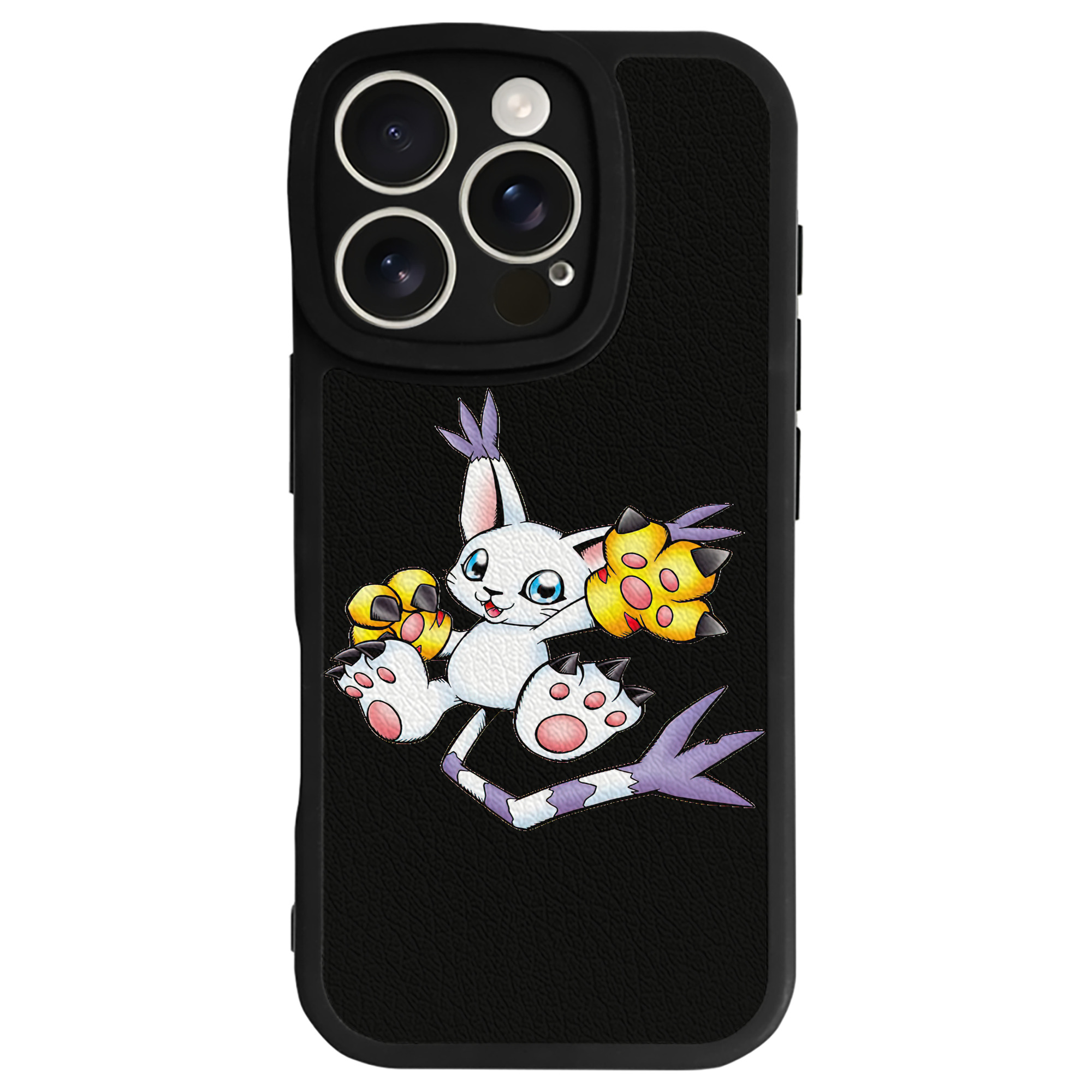 （画像用） Digimon デジタルモンスター/デジモン 【iPhone 16シリーズ対応】シリコンスマホケース（レザー調） 材質：シリコン